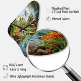 Bali Bliss Landscape II - Asymmetric Metal Wall Clock
