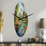 Bali Bliss Landscape II - Asymmetric Metal Wall Clock