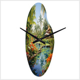 Bali Bliss Landscape II - Asymmetric Metal Wall Clock
