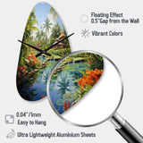 Bali Bliss Landscape II - Asymmetric Metal Wall Clock