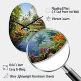 Bali Bliss Landscape II - Asymmetric Metal Wall Clock
