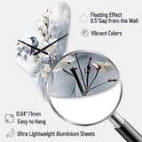 Asian Art Apple Blossom Sumi VI - Asymmetric Metal Wall Clock