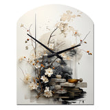 Asian Art Classics Sumi III - Asymmetric Metal Wall Clock