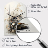Asian Art Classics Sumi III - Asymmetric Metal Wall Clock
