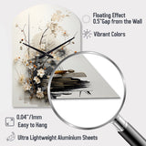 Asian Art Classics Sumi III - Asymmetric Metal Wall Clock