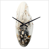 Asian Art Classics Sumi III - Asymmetric Metal Wall Clock