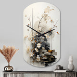 Asian Art Classics Sumi III - Asymmetric Metal Wall Clock