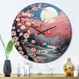 Asian Art Eastern Elegance III - People Metal Wall Clock