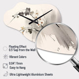 Asian Art Monkey III - Asymmetric Metal Wall Clock