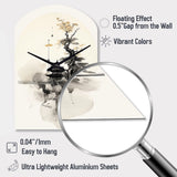 Asian Art Samurais Landscape II - Asymmetric Metal Wall Clock