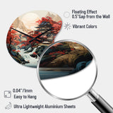 Asian Art Landscape - Asymmetric Metal Wall Clock