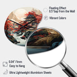 Asian Art Landscape - Asymmetric Metal Wall Clock