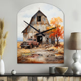 Barns Rustic Charm IX - Asymmetric Metal Wall Clock