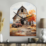 Barns Rustic Charm IX - Asymmetric Metal Wall Clock