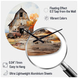 Barns Rustic Charm IX - Asymmetric Metal Wall Clock