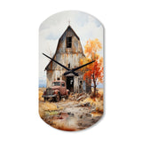 Barns Rustic Charm IX - Asymmetric Metal Wall Clock