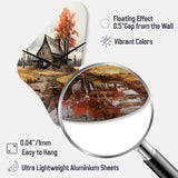 Barns Weathered Wisdom I - Asymmetric Metal Wall Clock