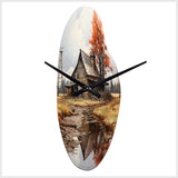 Barns Weathered Wisdom I - Asymmetric Metal Wall Clock