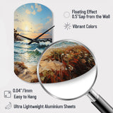 Beach Sand Euphoria III - Asymmetric Metal Wall Clock
