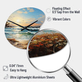 Beach Sand Euphoria III - Asymmetric Metal Wall Clock