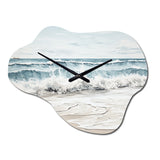 Beach Minimalism Landscape III - Asymmetric Metal Wall Clock