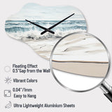 Beach Minimalism Landscape III - Asymmetric Metal Wall Clock