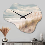 Beach Grass Landscape IV - Asymmetric Metal Wall Clock