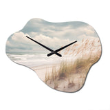 Beach Grass Landscape IV - Asymmetric Metal Wall Clock