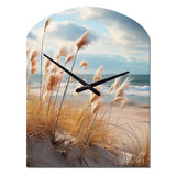 Beach Photo Coastal Harmony I - Asymmetric Metal Wall Clock