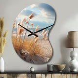 Beach Photo Coastal Harmony I - Asymmetric Metal Wall Clock