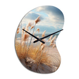 Beach Photo Coastal Harmony I - Asymmetric Metal Wall Clock