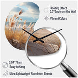 Beach Photo Coastal Harmony I - Asymmetric Metal Wall Clock