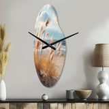 Beach Photo Coastal Harmony I - Asymmetric Metal Wall Clock