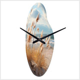 Beach Photo Coastal Harmony I - Asymmetric Metal Wall Clock