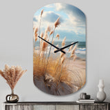 Beach Photo Coastal Harmony I - Asymmetric Metal Wall Clock