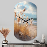 Beach Photo Coastal Harmony I - Asymmetric Metal Wall Clock