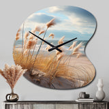 Beach Photo Coastal Harmony I - Asymmetric Metal Wall Clock