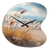 Beach Photo Coastal Harmony I - Asymmetric Metal Wall Clock
