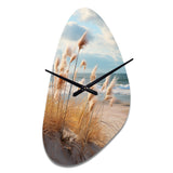 Beach Photo Coastal Harmony I - Asymmetric Metal Wall Clock