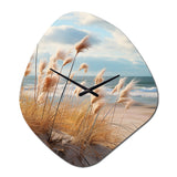 Beach Photo Coastal Harmony I - Asymmetric Metal Wall Clock