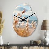 Beach Photo Coastal Harmony I - Asymmetric Metal Wall Clock