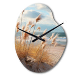 Beach Photo Coastal Harmony I - Asymmetric Metal Wall Clock