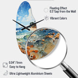 Beach Photo Coastal Impressions VII - Asymmetric Metal Wall Clock