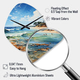 Beach Photo Coastal Impressions VII - Asymmetric Metal Wall Clock