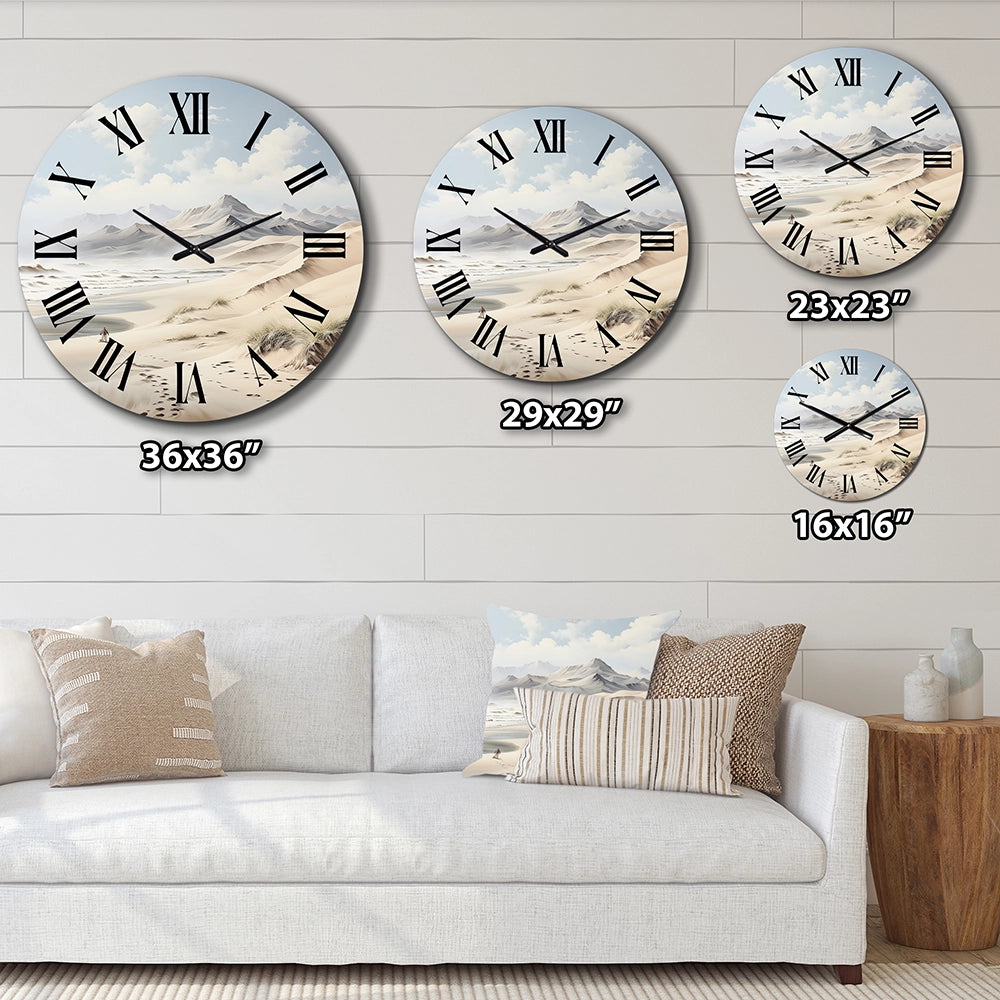 Beach Photo Dune Dreams II - Coastal Metal Wall Clock