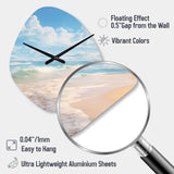 Beach Photo Ocean Escape IV - Asymmetric Metal Wall Clock