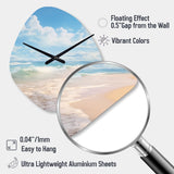 Beach Photo Ocean Escape IV - Asymmetric Metal Wall Clock