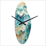 Beach Photo Oceanic Rhythms X - Asymmetric Metal Wall Clock