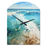 Beach Photo Oceanic Rhythms XII - Asymmetric Metal Wall Clock