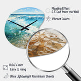 Beach Photo Oceanic Rhythms XII - Asymmetric Metal Wall Clock